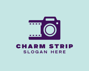 Camera Film Strip Photography  logo design