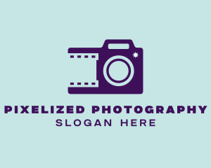 Camera Film Strip Photography  logo design