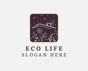 Eco Leaves House logo design