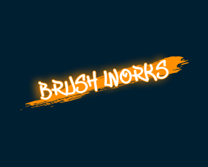 Graffiti Art Brush logo design