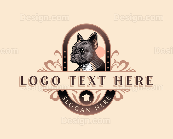 French Bulldog Pet Logo