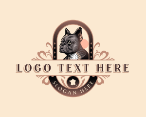 French Bulldog Pet logo