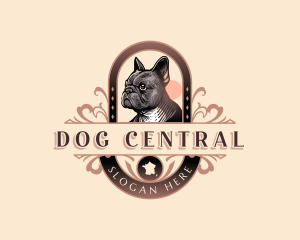 French Bulldog Pet logo design