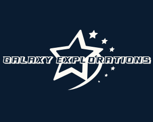 Galaxy Shooting Star logo design