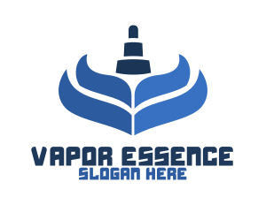 Blue Vape Smoke logo design