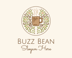 Organic Teahouse Drink  logo design