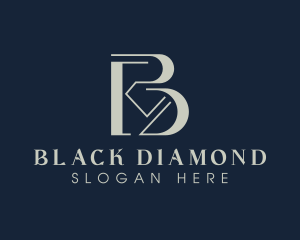 Classy Diamond Letter B logo design