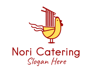 Chicken Noodle Restaurant logo design