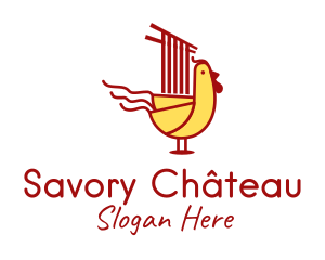 Chicken Noodle Restaurant logo design