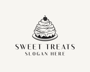 Strawberry Cake Dessert logo