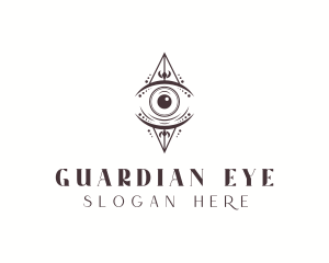 Bohemian Eye Tarot logo design