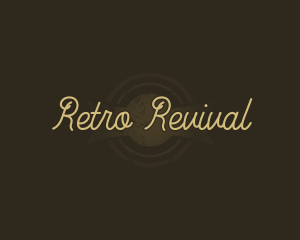 Retro Textured Grunge logo design