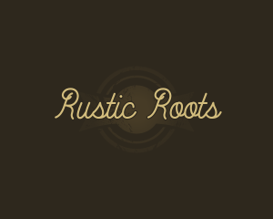 Retro Textured Grunge logo design