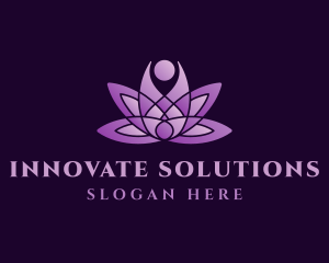 Violet Relaxing Lotus logo