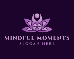Violet Relaxing Lotus logo