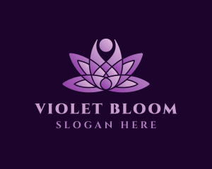 Violet Relaxing Lotus logo