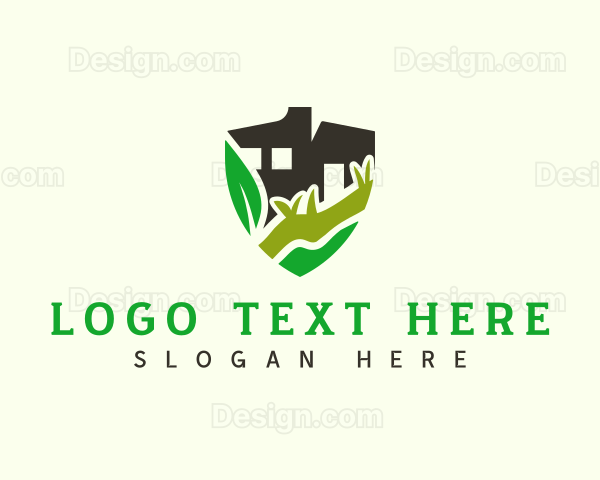 Lawn Turf Landscaping Logo