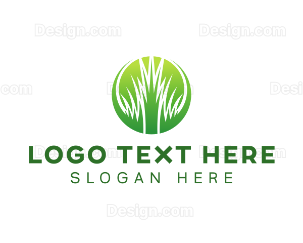 Grass Lawn Yard Logo