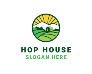 Farmer House  Barn logo design