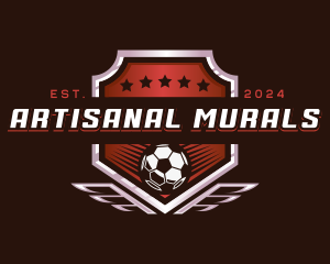 Soccer League Football logo design