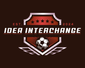 Soccer League Football logo design