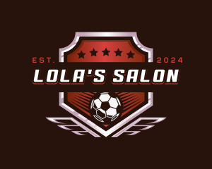 Soccer League Football logo design