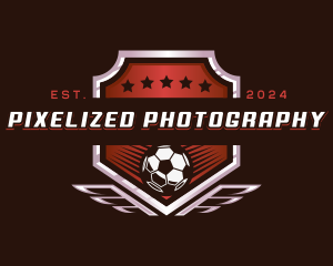 Soccer League Football logo design