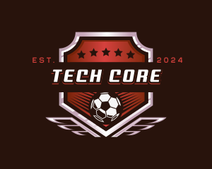 Soccer League Football logo design