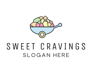 Colorful Stone Wheelbarrow  logo design