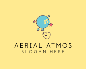 Balloon Party Celebration logo design