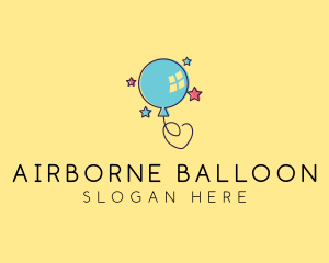 Balloon Party Celebration logo design