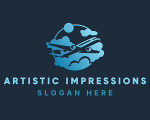 Airplane Airline Transport logo design