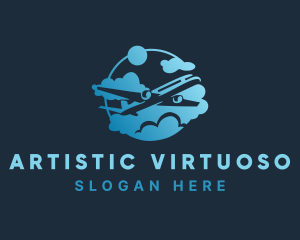 Airplane Airline Transport logo design