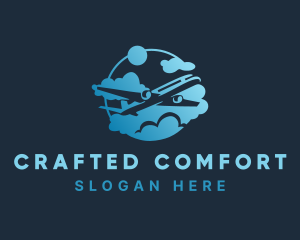 Airplane Airline Transport logo design