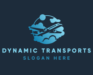 Airplane Airline Transport logo design