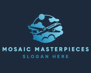 Airplane Airline Transport logo design