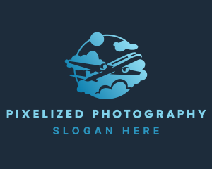 Airplane Airline Transport logo design