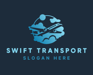Airplane Airline Transport logo design