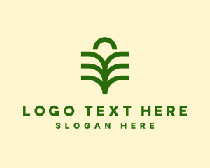 Nature Palm Leaf  logo