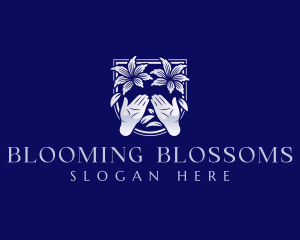 Bloom Beauty Hand logo design