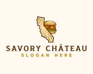 California Cheeseburger Diner logo design