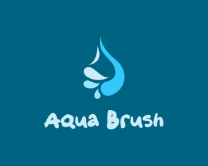 Abstract Liquid Water logo design