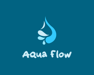Abstract Liquid Water logo design