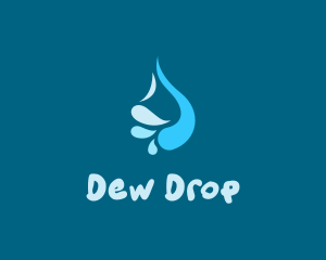 Abstract Liquid Water logo design