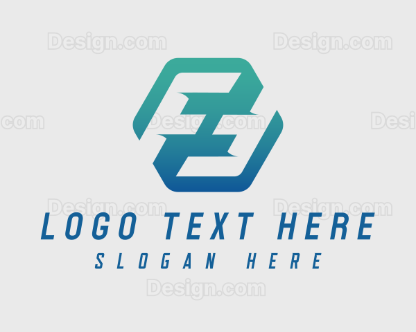 Generic Forwarding Hexagon Letter F Logo