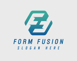 Generic Forwarding Hexagon Letter F logo design