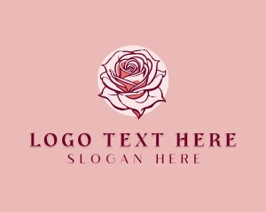 Beauty Rose Flower Logo