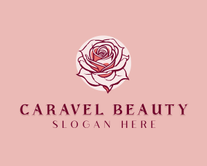 Beauty Rose Flower logo design