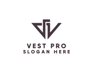 Professional Firm Letter V logo design