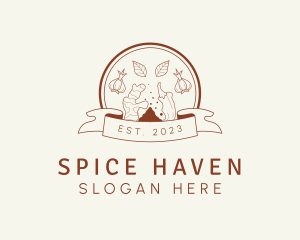 Spices Condiments Vegetarian logo design